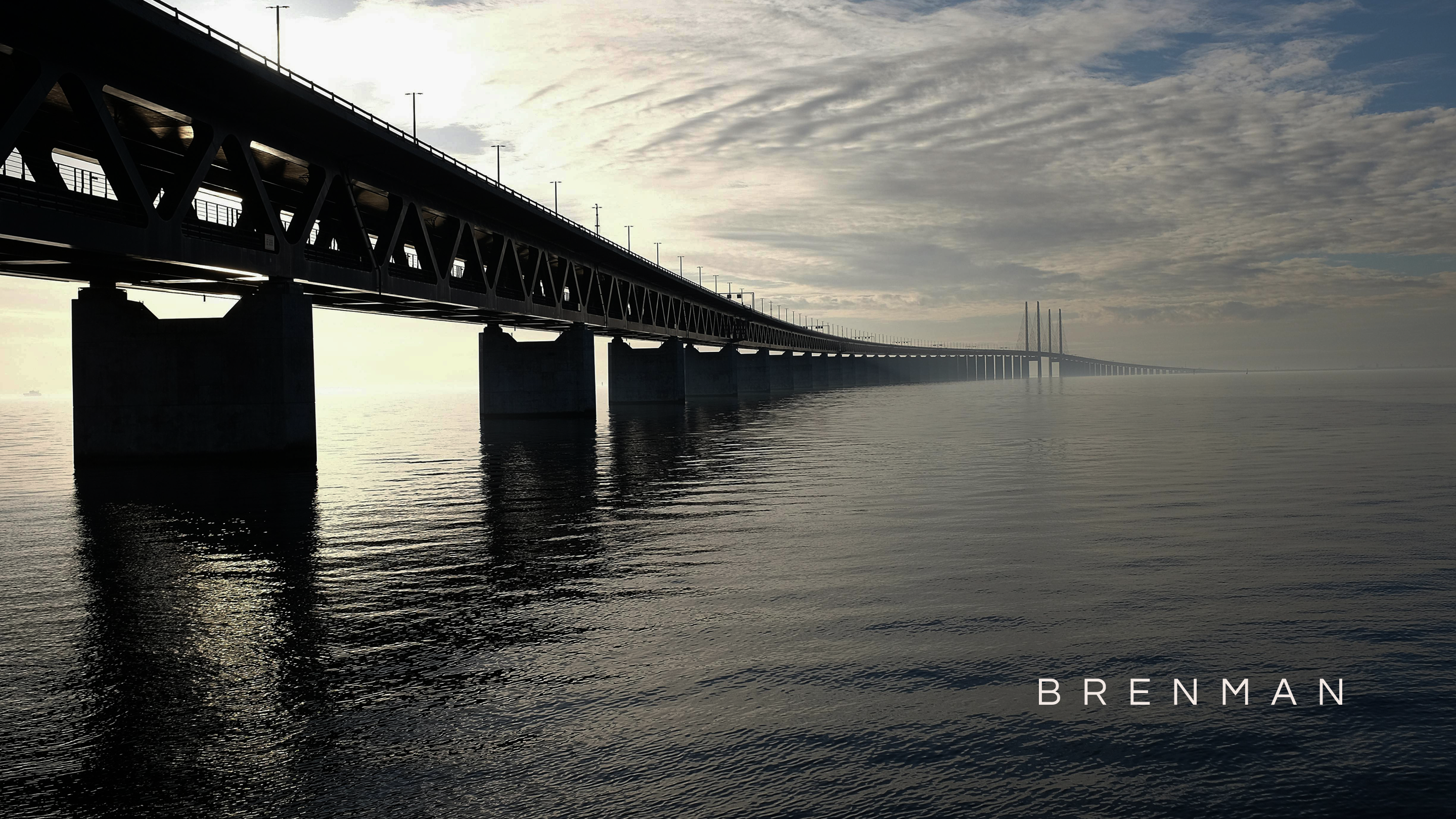 Bridge photography with Brenman wordmark